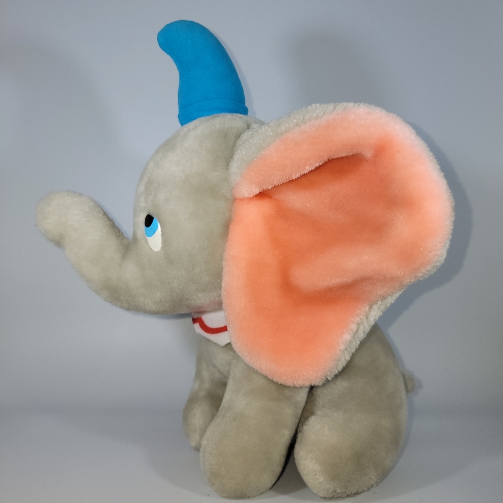 Vintage Disneyland Walt Disney World Dumbo Elephant 14 inch Plush Stuffed Animal